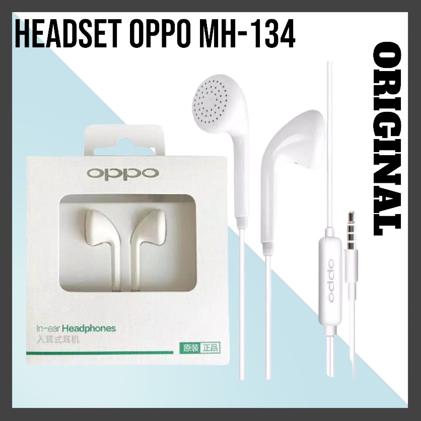 NEW PROMO * Headset Handsfree OPPO Original in-ear headphoneA31 A91 A92 F7 F9 A5S A7 F11 PRO A9 A5 2020 - Earphone Headset Original
