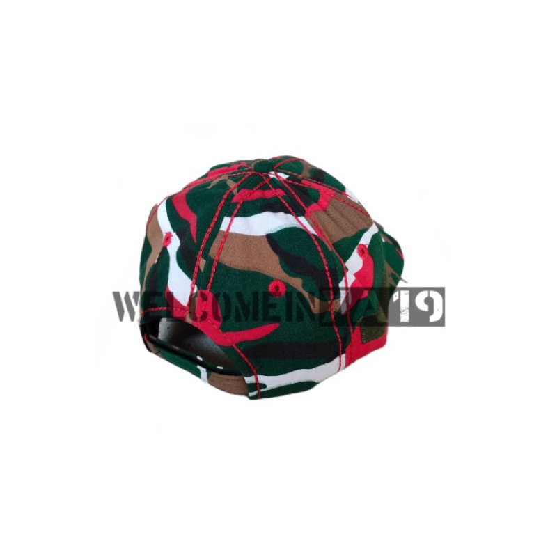 Topi Loreng Laskar Merah Putih Logo / Topi Laskar Merah Putih