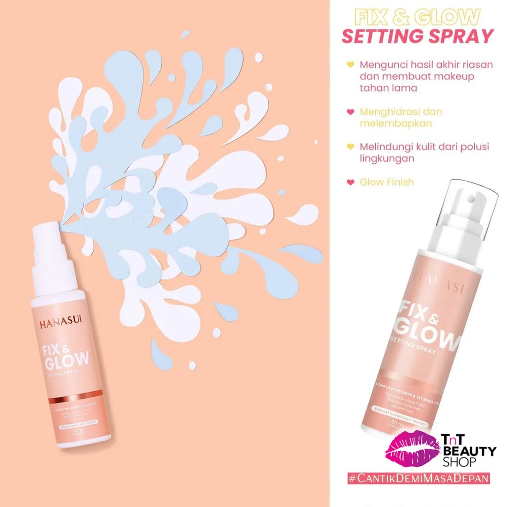 Hanasui Fix &amp; Glow Setting Spray 60ml