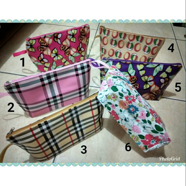 Tas Kosmetik Kulit (24 x 13 x 7 cm)