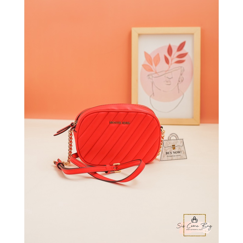 MK Rose Small Oval Camera DK Sangria