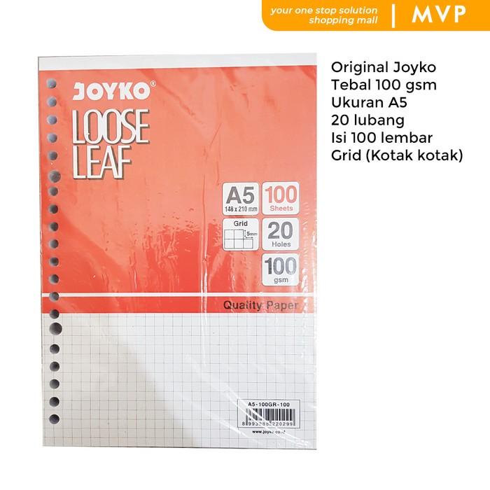 

Kertas Kertas Binder Kotak Loose Leaf Grid Isi File A5 Isi 100 Lembar