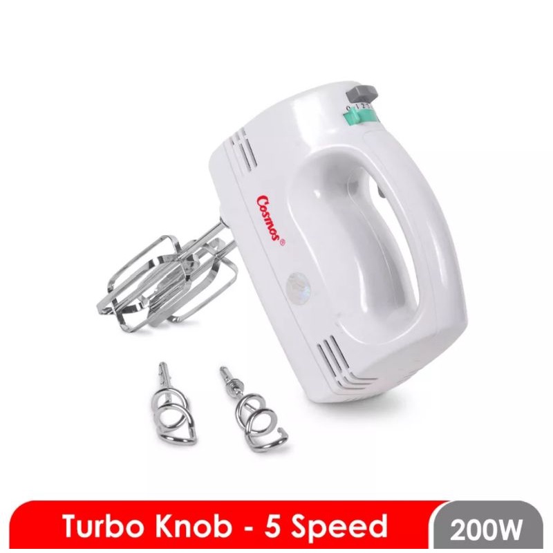 Cosmos CM-1279 Hand Mixer 5 Speed 80-200w Garansi Resmi