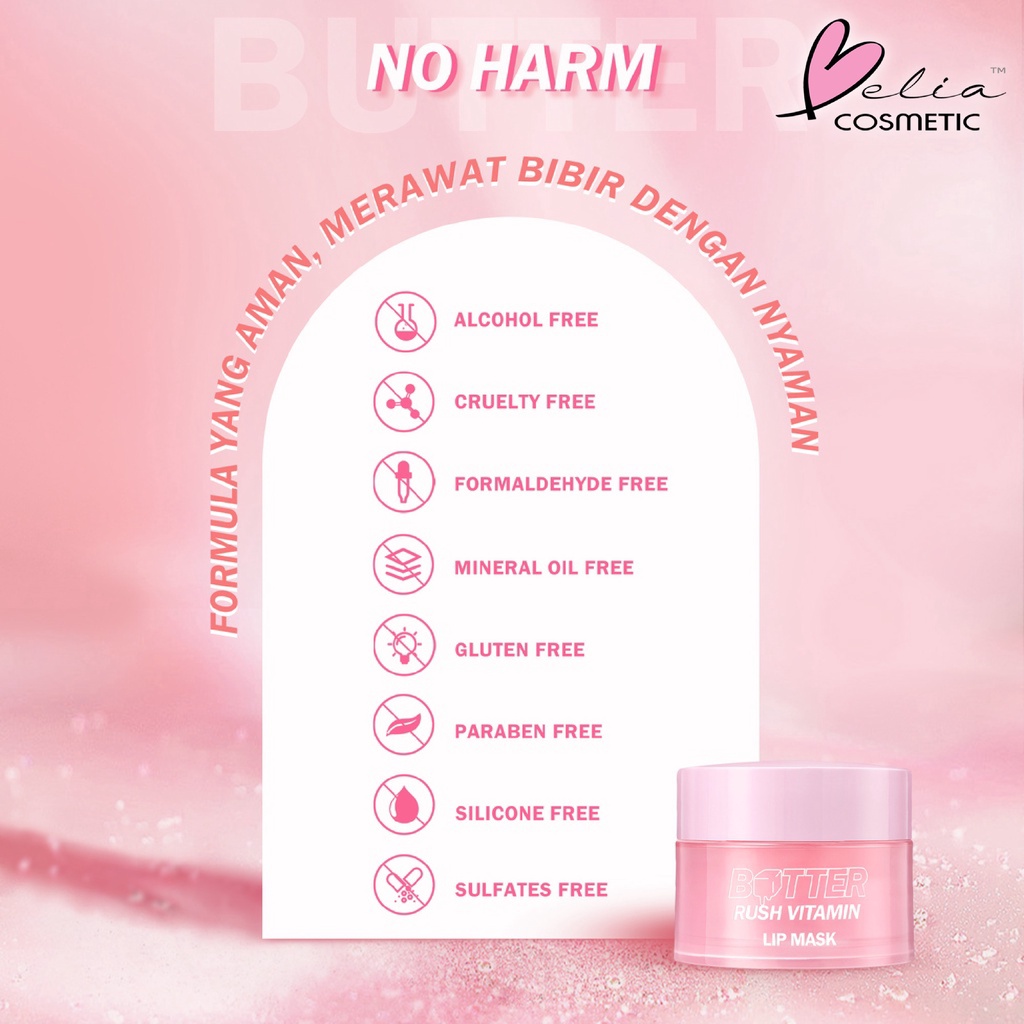 ❤ BELIA ❤ BARENBLISS Butter Rush Vitamin Lip Mask BNB | Moisturizing Lip Balm | Lip Moist | Pelembab Bibir | BPOM