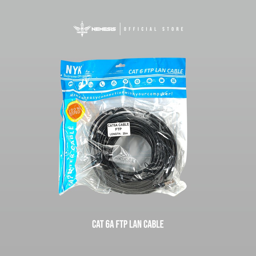 Kabel LAN NYK FTP Cat 6A (20 Meter)