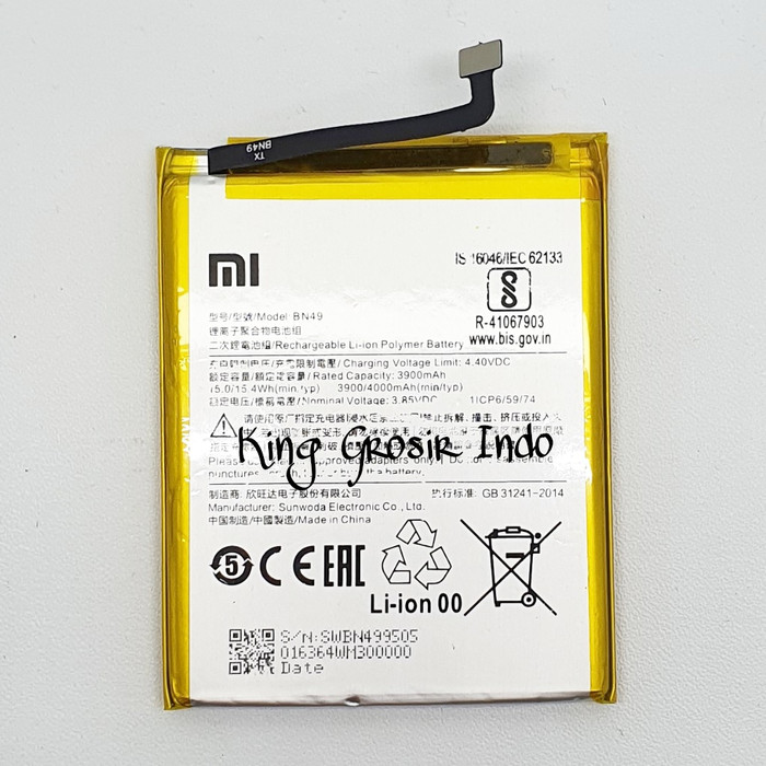 Baterai Xiaomi BN49 / BN 49 / Redmi 7A Original 100% Battery Battery BN49