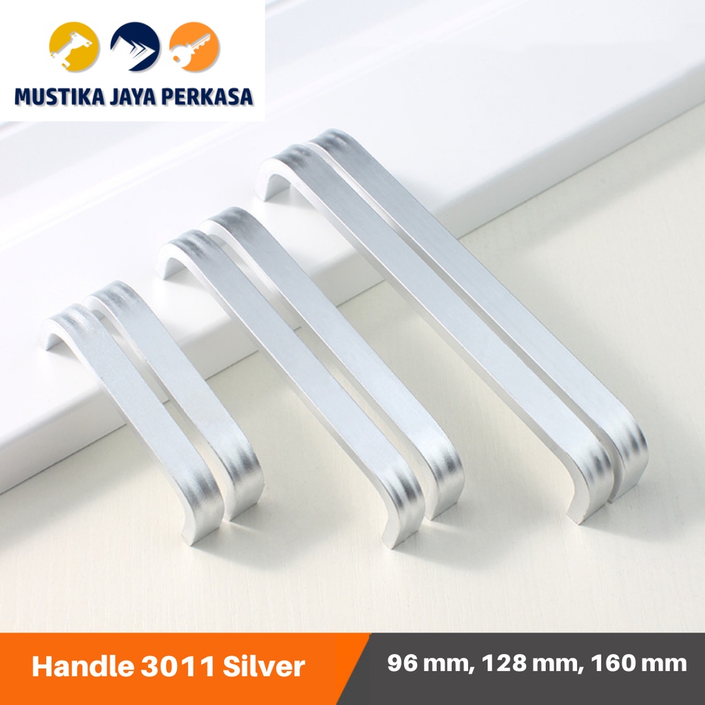 Handle Tarikan Laci Lemari Mewah 3011 Alumunium Besi Babet Chrome