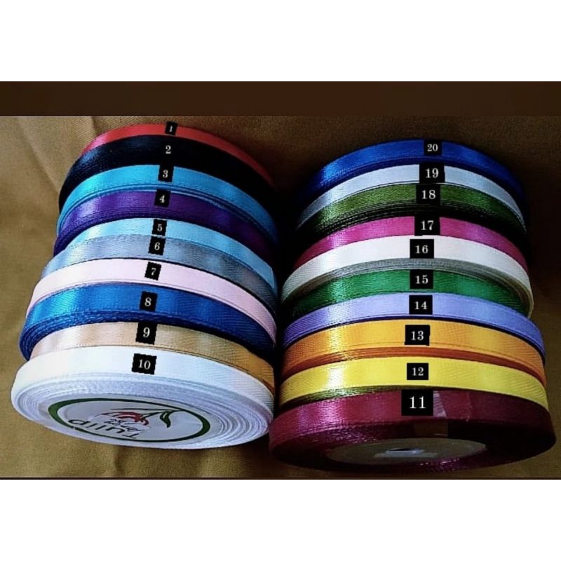 

pita saten polos 1/4 inch minim 3 roll