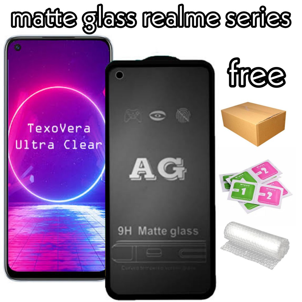 tempered matte glass realme 2 2 pro 3 3i 3pro 5 5i 5s 5pro 6 6pro 7 7i 7 pro 8 8 pro 8 5G c1 c2 c3 c11 c12 c15 c17 c20 c21 c25 x xt x2 pro u1 narzo narzo 10 narzo 10a narzo 20 narzo 20a narzo 20 pro narzo 30 narzo 30a narzo 30 pro