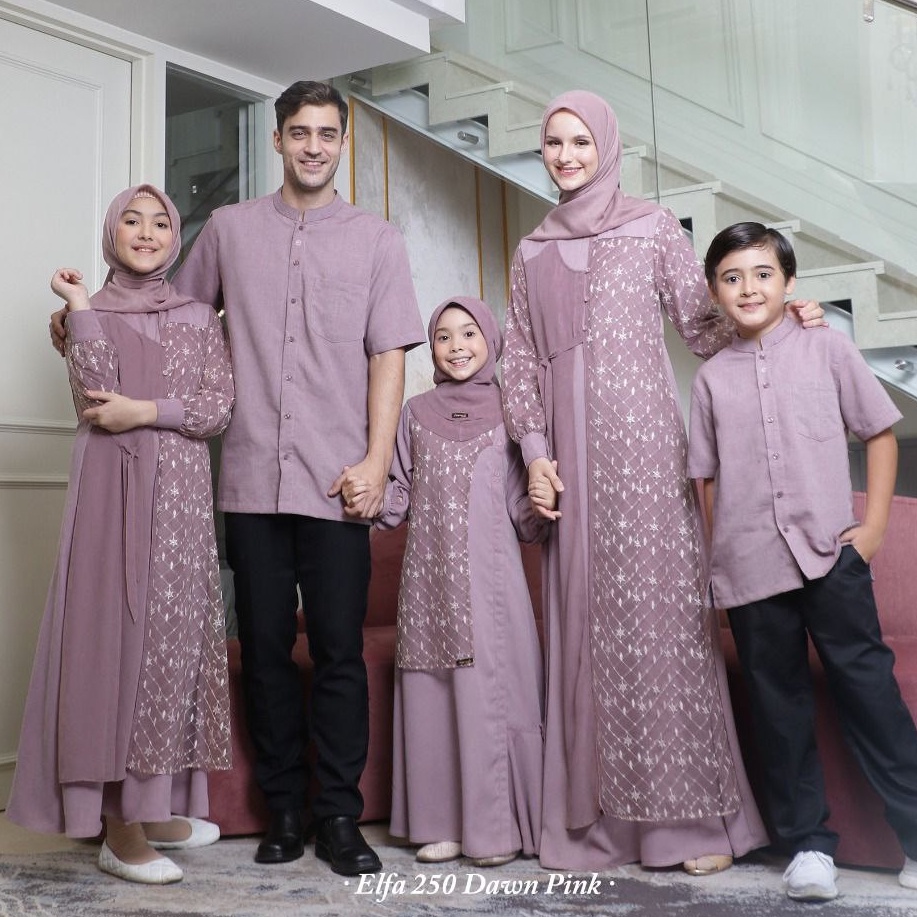 BAJU SARIMBIT KELUARGA TERBARU 2025 / SARIMBIT ETHICA COUPLE ELFA 250 DAWN PINK