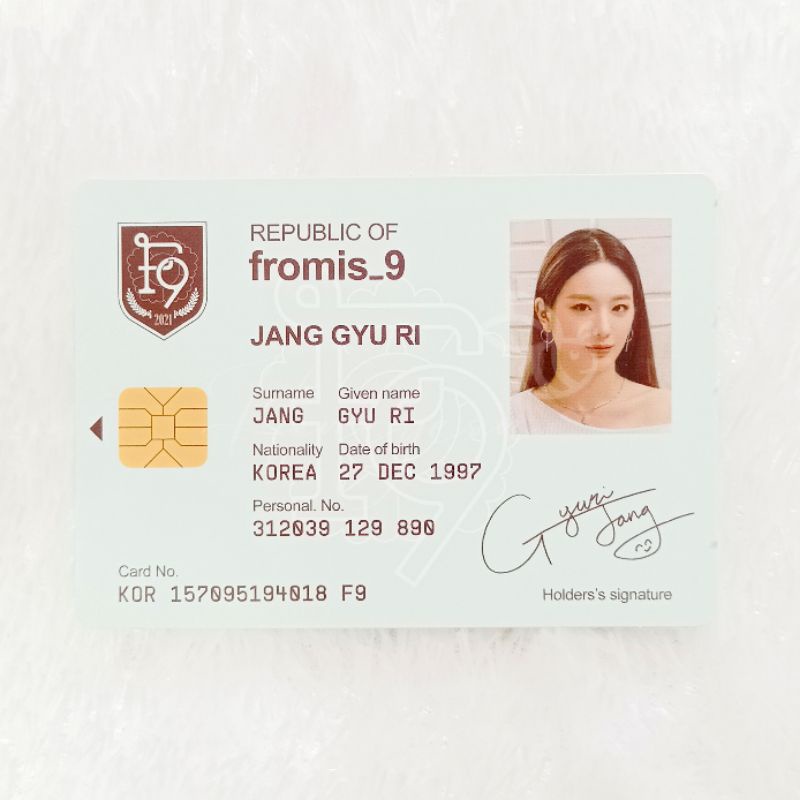 fromis_9 Fromis_9 Gyuri - 9Way Ticket Album ID Card
