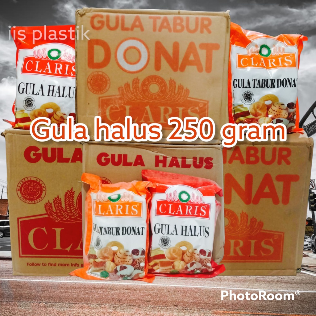 Gula donat halus 250 gr merek clariss