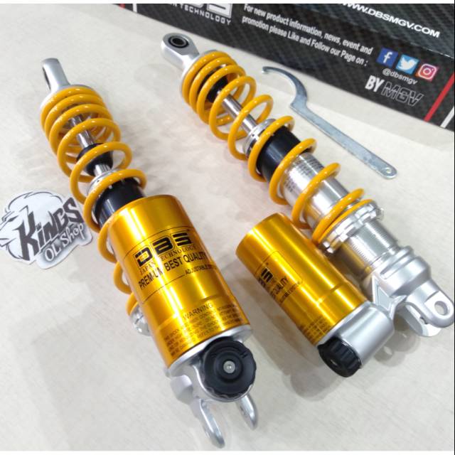 Shock tabung NMAX PCX NEW LOKAL XMAX shok  340mm DBS PREMIUM 611 rebound aktif