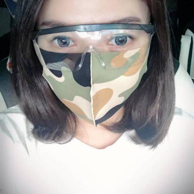 MASKER KAIN SCUBA MOTIF ARMY BAHAN PREMIUM KUALITAS BAGUS