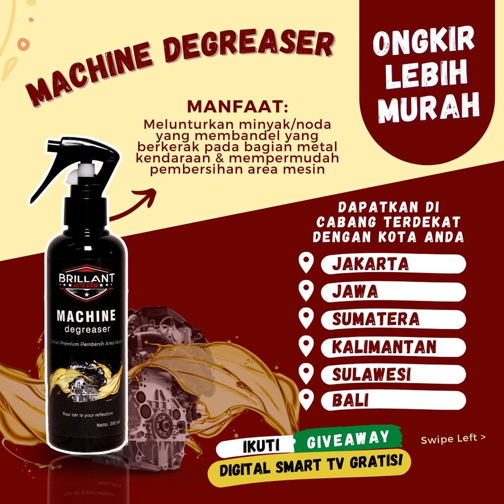 PEMBERSIH KERAK MESIN | MACHINE DEGREASER | ENGINE DEGREASER |  PEMBERSIH AREA MESIN