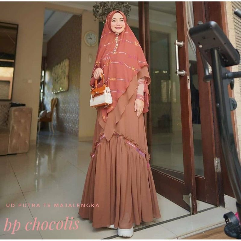 LINA SUKIJO / BP Chocolis by eLeS/ syari set premium / syari set eLeS / syari set branded elegan