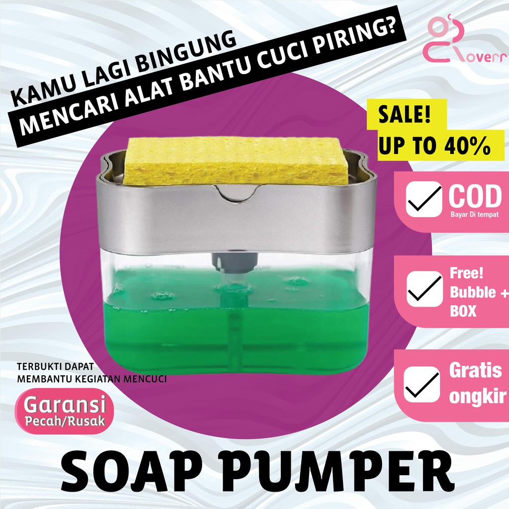 Perlengkapan Mandi Alat Tempat Dispenser Sabun Model Tekan Soap Pump DB2