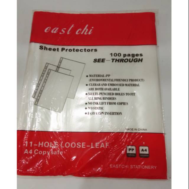 

Sheet Protector Eastchi A4