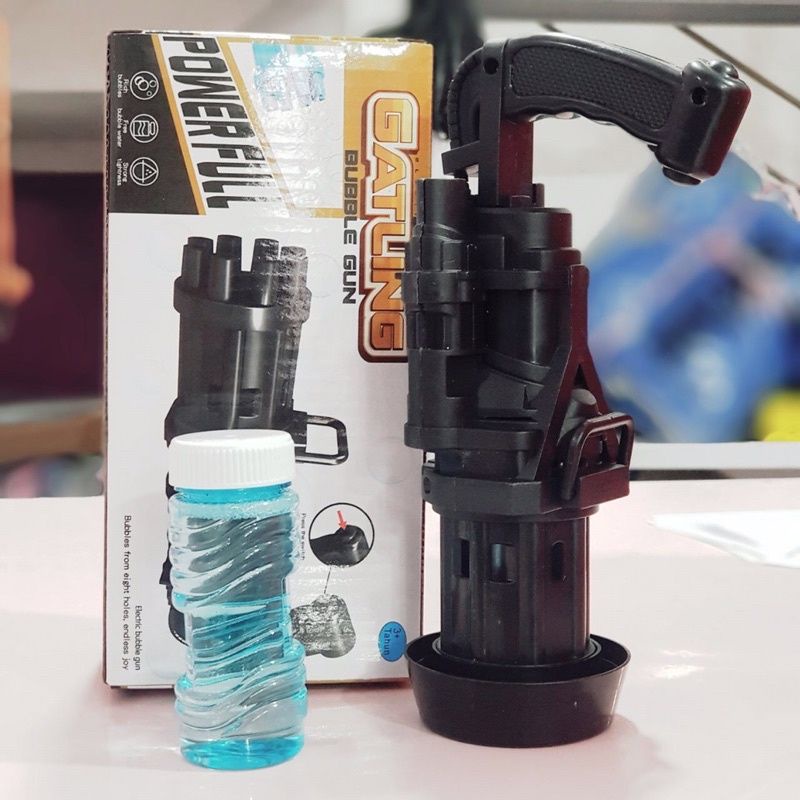 Mainan Anak Bubble Machine Gun Gutling Bubble Gun