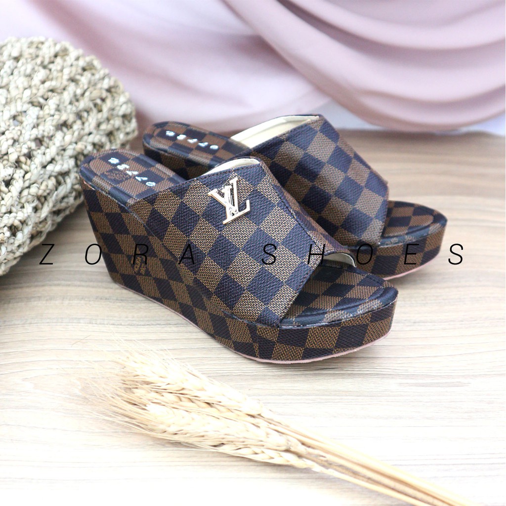 Sandal Wanita Zora Wedges Wanita LV KOKOP