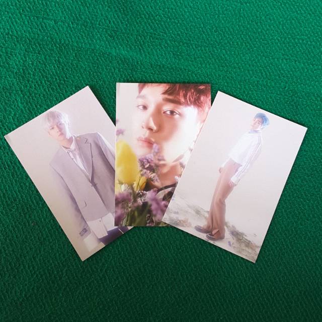 Post Card EXO CBX (Chen,Baekhyun,Xiumin) Blooming Days