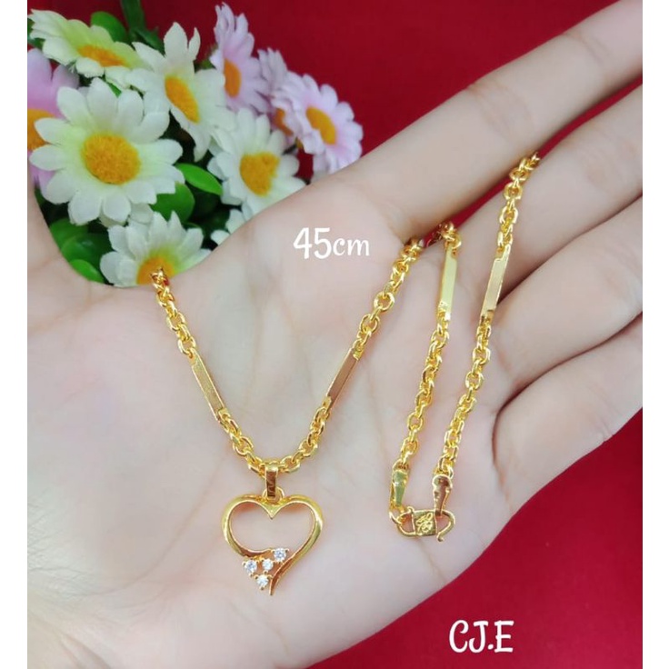 kalung liontin emas muda kadar 35%