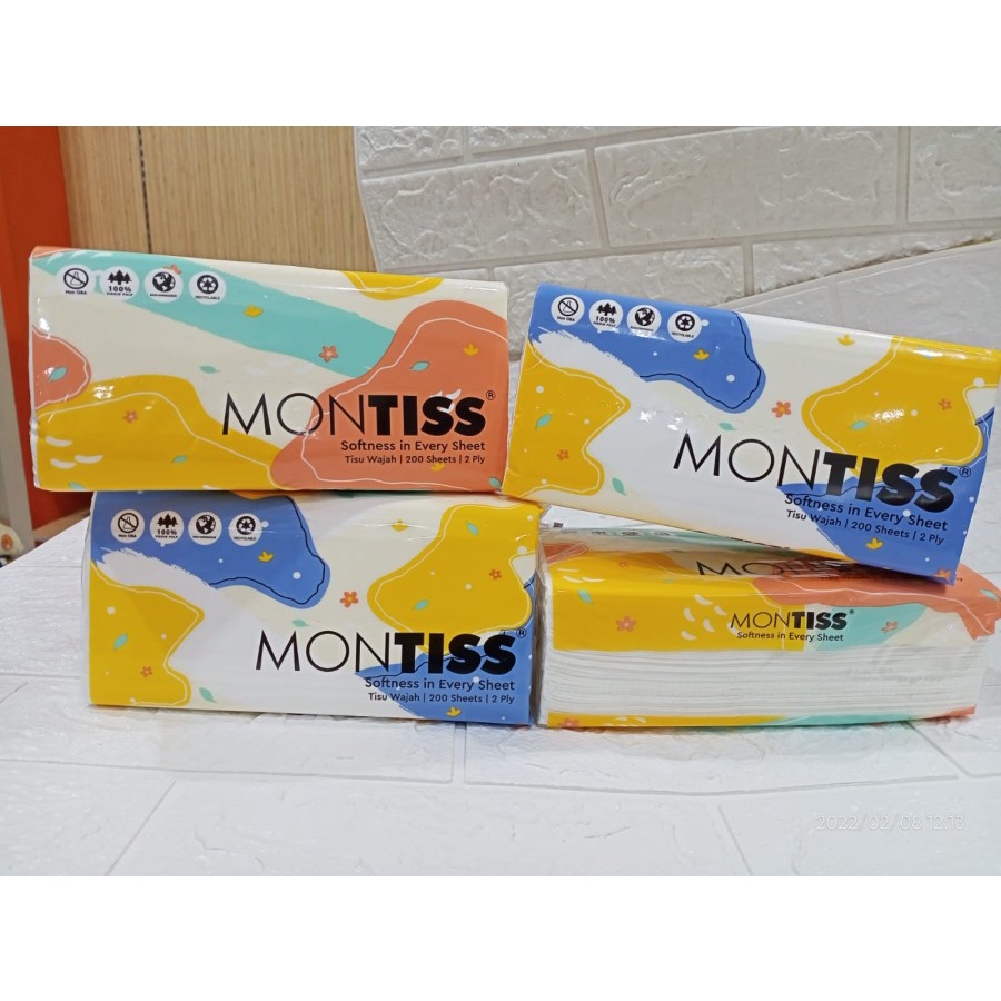 Tissue MONTISS 250 sheets 2ply / Montis Tisu 250 lembar Refill Facial-4