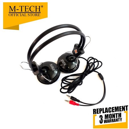 itstore Headset Gaming Pc Laptop Hp M-Tech 07 Gratis Audio Spliter mtech 07 Headphone