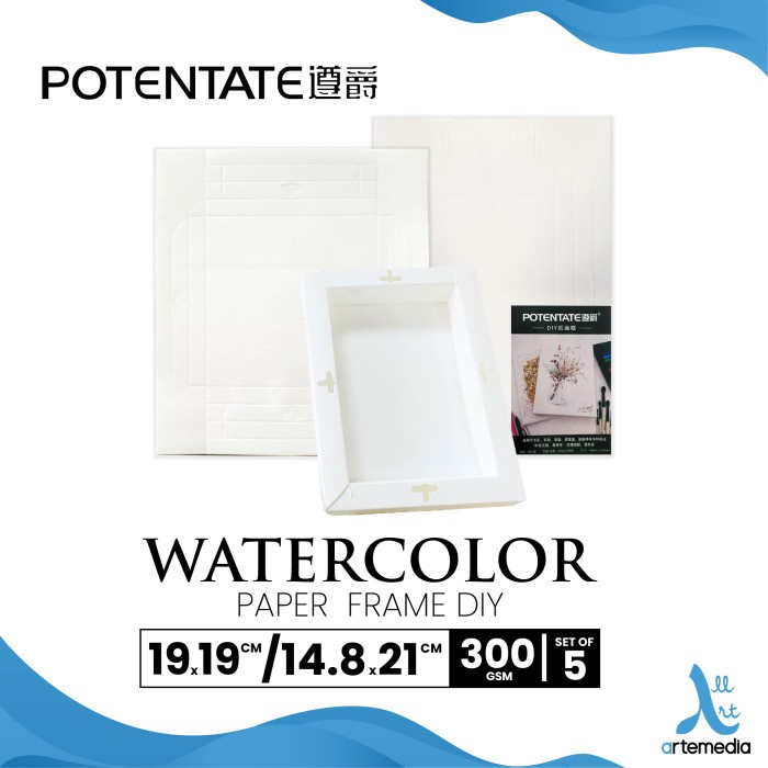 

Potentate Watercolor Paper Frame DIY Kertas Cat Air Bingkai