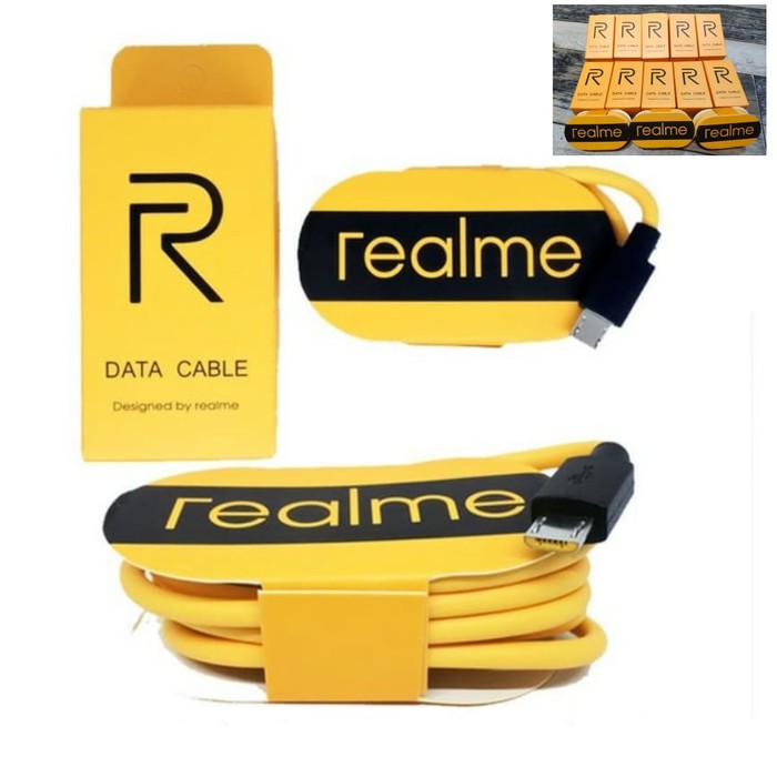 Kabel Data Realme Original 100% Support Fast Charging &amp; Super Vooc Fast Charging Original Micro USB