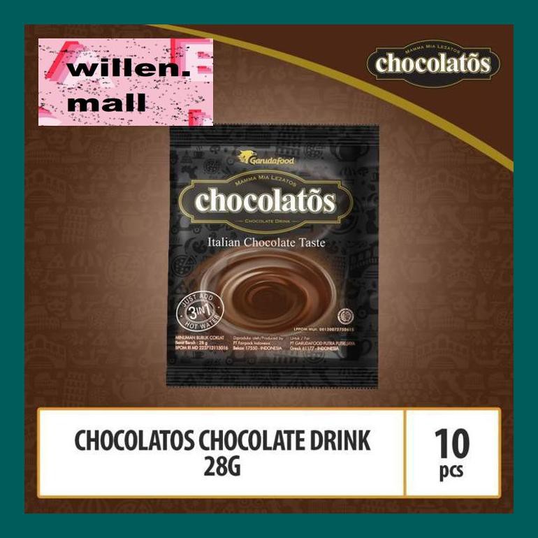 

S0Vitxd Chocolatos Drink Minuman Coklat By Garudafood (1 Renceng Isi 10 Pcs) S50Vt0H