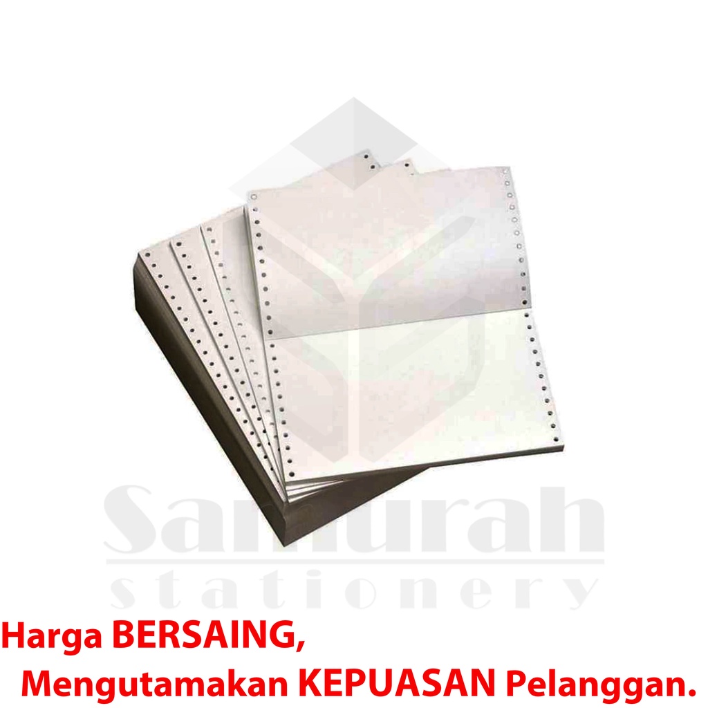 

Kertas Continuous Form Paper Prins 9,5 x 11" ( Full ) Atau 9,5 x 11/2 " ( Bagi 2 ) K1 Ply HVS /