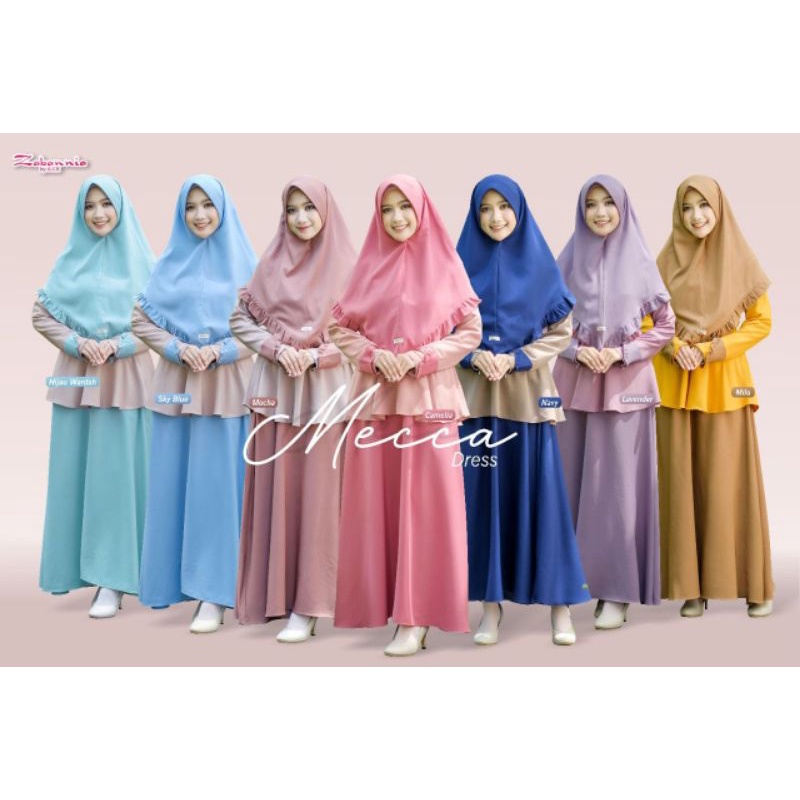 Mecca Dress Set Khimar & Outer by Zabannia