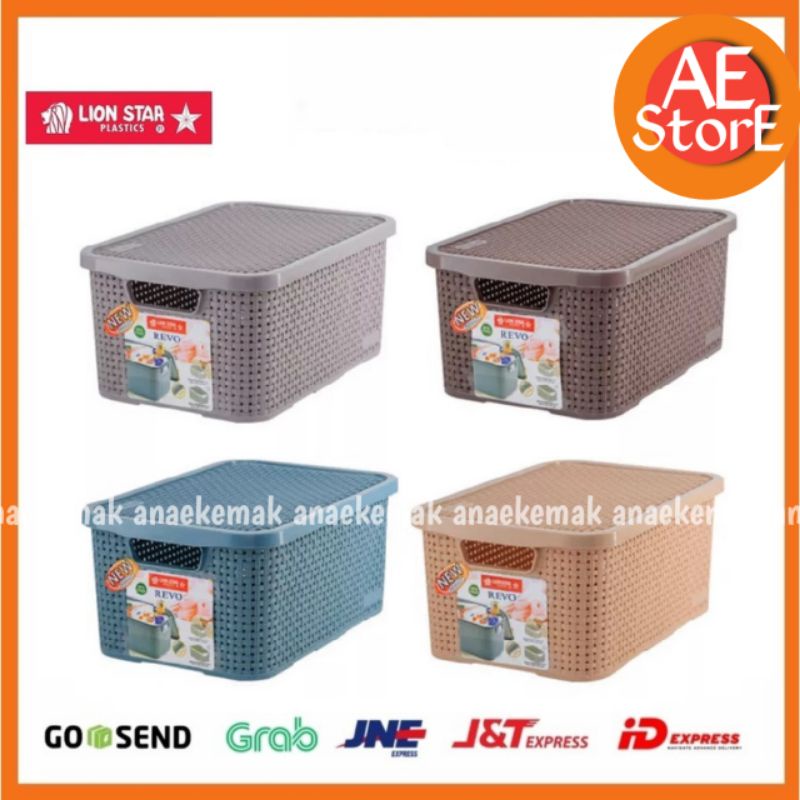 Lion Star Tempat Penyimpanan Revo / keranjang serbaguna 7 LITER Storage Box Tempat Penyimpanan + Tutup [CA-12] KOTAK PERKAKAS liter Revo Storage multifungsi LION STAR tempat serbaguna