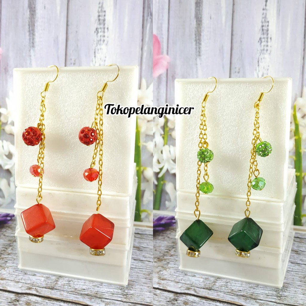 Anting Lucu - Aksesoris Fashion Anting Hijab Fashion Wanita Model DABOLD   By Tokopelanginicer