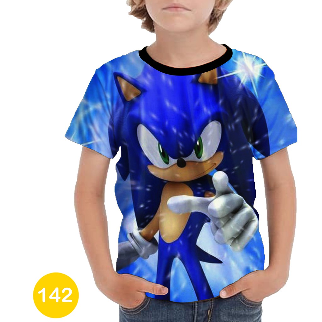 Baju Sonic the Hedgehog 3D Baju Kartun Series Anak #142