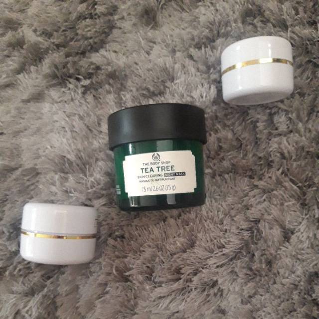 SHARE IN A JAR TEA TREE BODY SHOP SKIN CLEARING NIGHT MASK