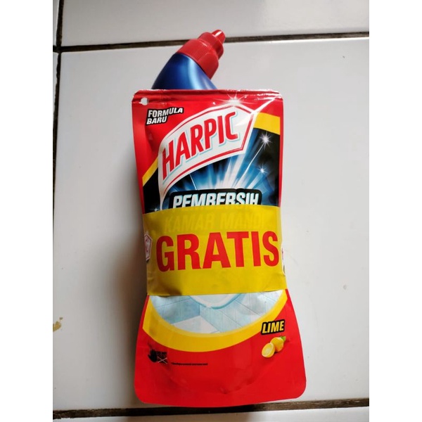 harpic pembersih kamar mandi 750ml+harpic 125ml refill