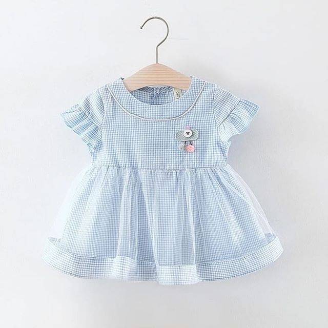 DRESS ANAK BABY IMPORT "RB-BLUE"