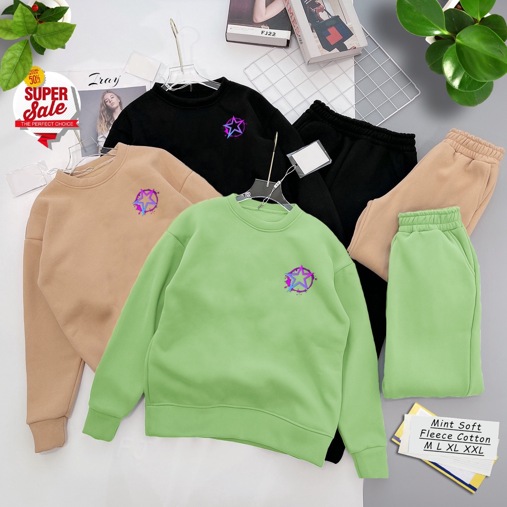 🅳🅵 Sweater Stars in The Sky | Sweter Pria &amp; Wanita | Dhea Fashion