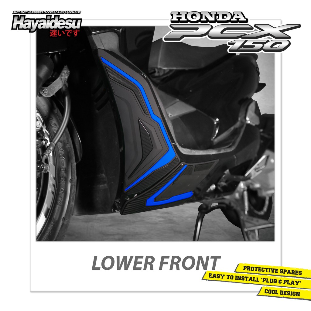 

Hayaidesu Lower Front Side Protector Cover Honda PCX Aksesoris Decal Variasi Carbon PCX