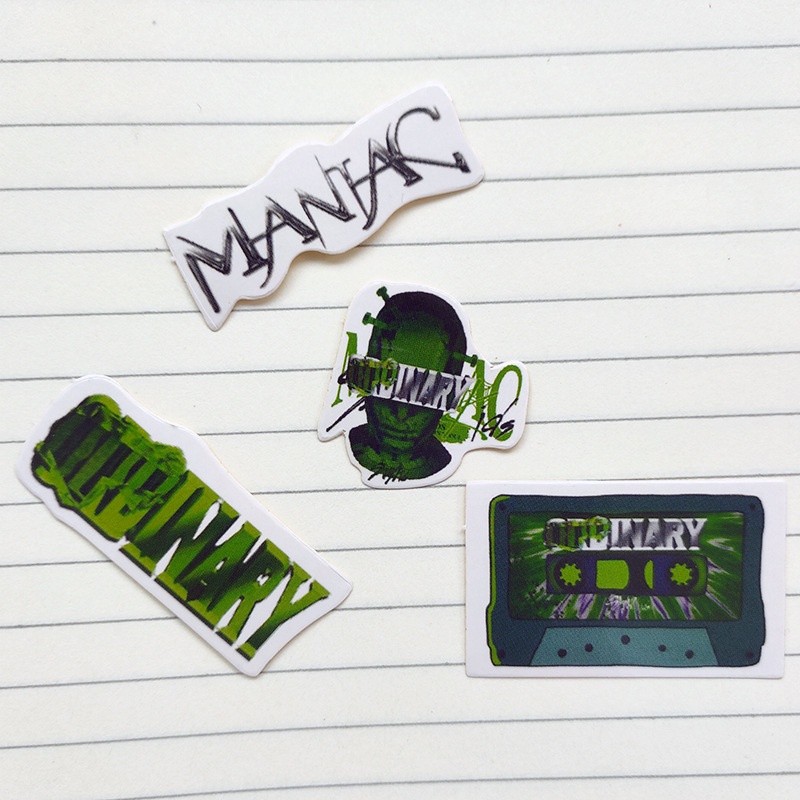50pcs / Set Stiker Album Kpop Stray Kids Oddinary Untuk Dekorasi Skateboard / Laptop / Notebook LY