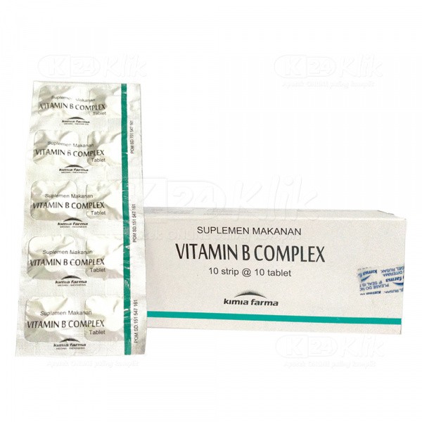 VITAMIN B COMPLEX KIMIA FARMA STRIP 10 TABLET (B KOMPLEKS)