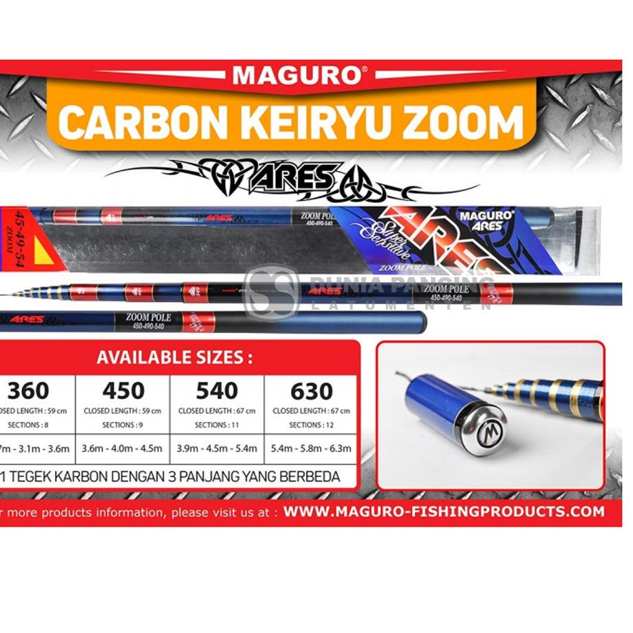 Flash Product Joran Tegek Maguro Ares Zoom Pole Carbon