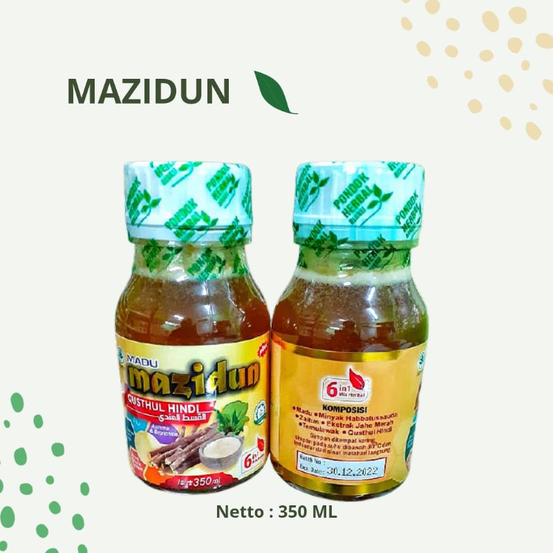 

Mazidun Madu 6 in 1 350ml Termasuk Qusthul Hindi