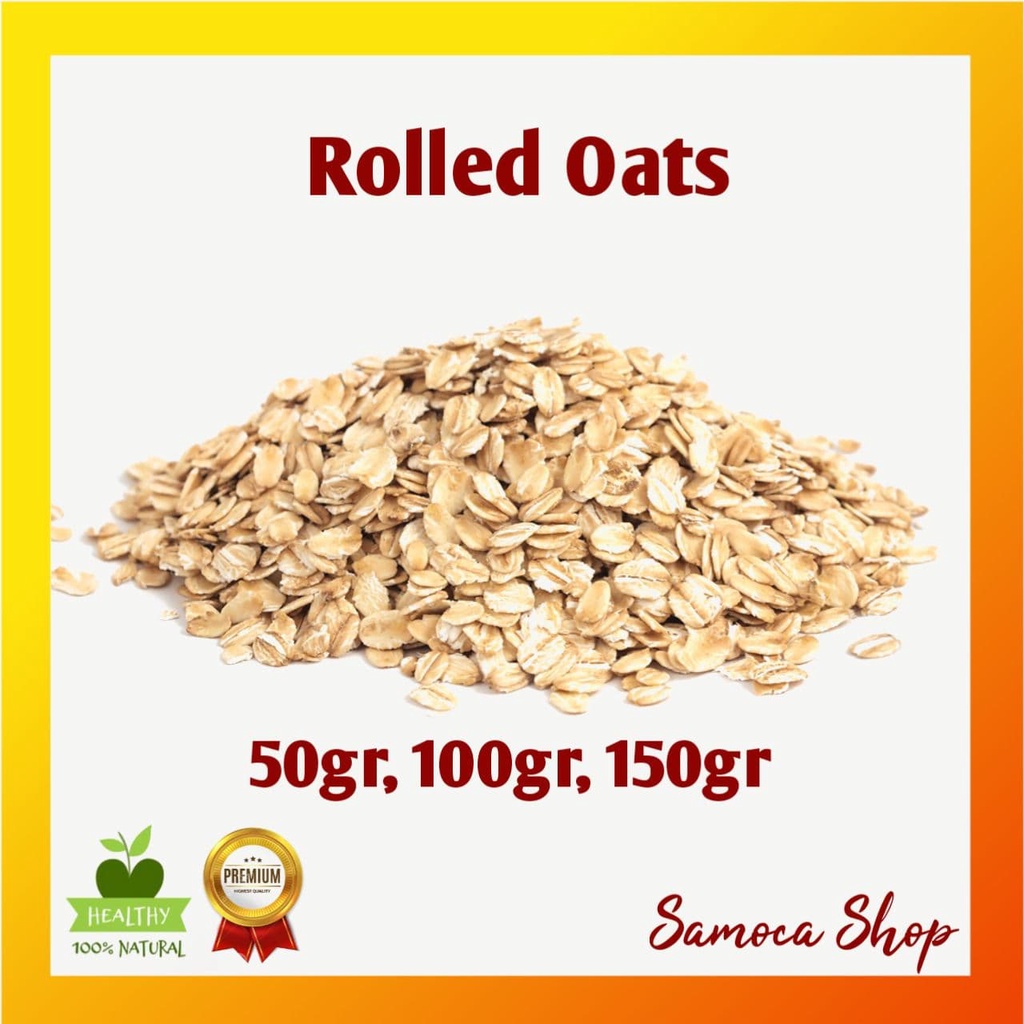

Natural Rolled Oats Utuh Oatmeal non Instan Sarapan Makanan Diet Sehat MPASI Bayi