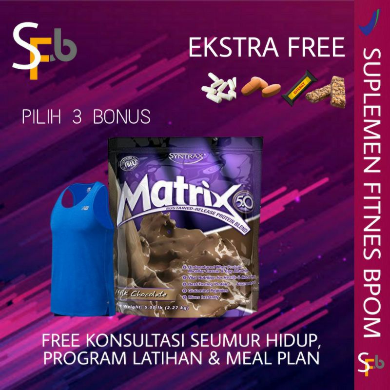 SYNTRAX MATRIX 5 LBS 5LBS WHEY PROTEIN ISOLATE CONCNTRATE MILK PROTEIN BLEND SUPLEMEN KESEHATAN DIET