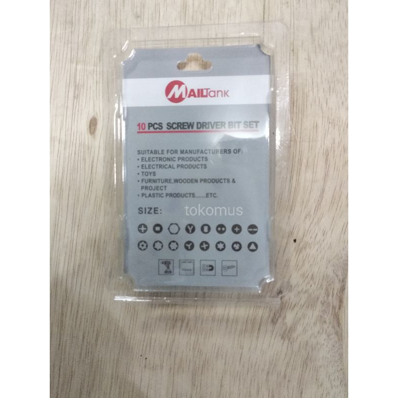 MATA OBENG ANGIN BOR GYPSUM 65 mm ISI 10 PC/SCREW DRIVER BIT MAGNET ANGIN GYPSUM MAILTANK