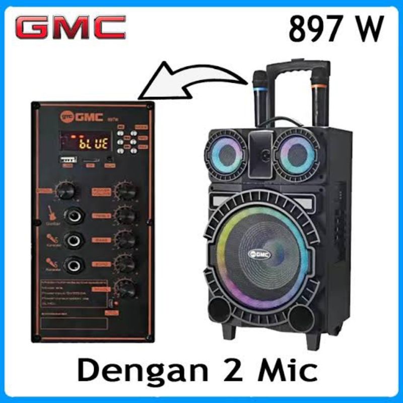 speker bluetooth GMC 897W 10"