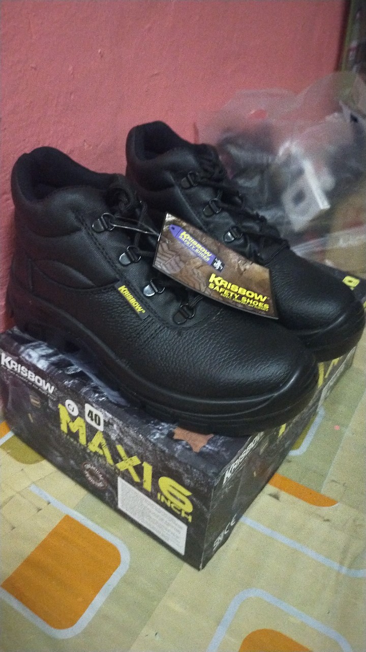  Sepatu  Safety  Shoes Krisbow  Maxi 6Inch Shopee  Indonesia